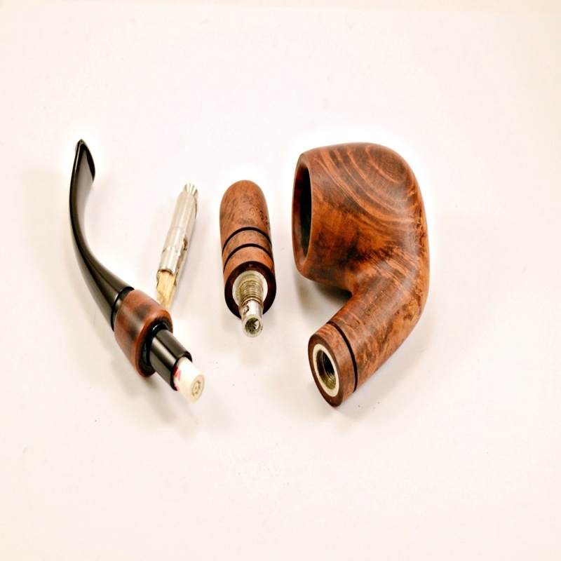 Hygrocool Smoking Pipe Greek Briar 9mm Filter Model623B
