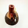 Pot 9mm Amber Silver