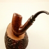 Hygrocool Bent Billiard Smoking Pipe Greek Briar 9mm Filter Model 924C