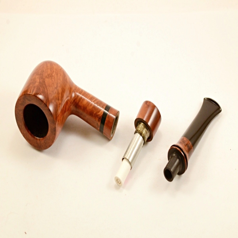 Hygrocool Pot Smoking Pipe Greek Briar 9mm Filter Model 928B