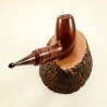 Hygrocool Bent Billiard Smoking Pipe Greek Briar 9mm Filter Model 910C
