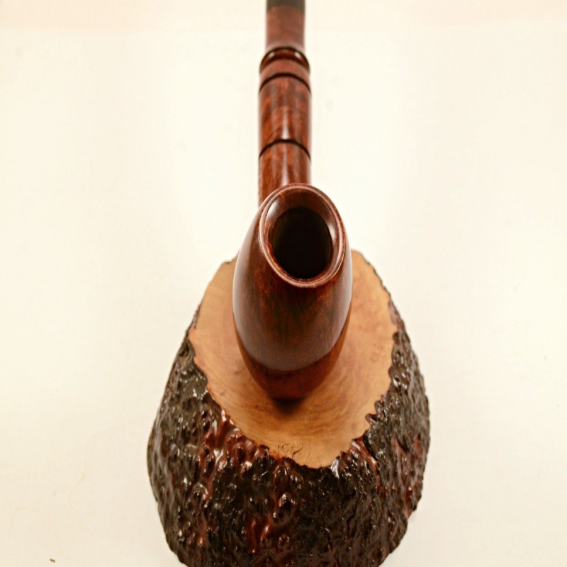 Hygrocool Bent Billiard Smoking Pipe Greek Briar 9mm Filter Model 910C