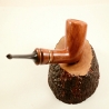 Hygrocool Poker Smoking Pipe Greek Briar 9mm Filter Model 936Α