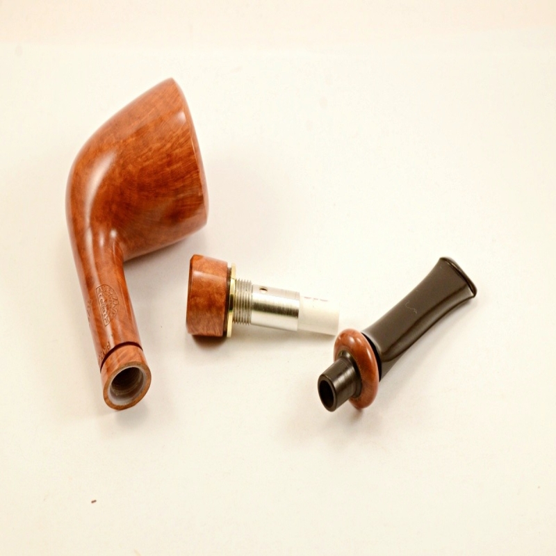 Hygrocool Poker Smoking Pipe Greek Briar 9mm Filter Model 936Α