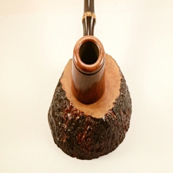 Poker Semi Bent Bamboo 9mm Filter Greek Briar Smoking Pipe Alexander