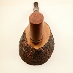 Poker Semi Bent Bamboo 9mm Filter Greek Briar Smoking Pipe Alexander