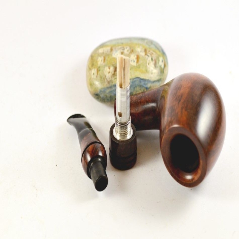 Hygrocool Smoking Pipe Greek Briar 9mm Filter Model 944C
