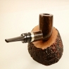Pot Straight Smoking Pipe Greek Briar No Filter Alexander Model 71C
