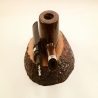 Pot Straight Smoking Pipe Greek Briar No Filter Alexander Model 71C