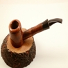 Poker Semi Bent Hygrocool 9mm Filter Greek Briar Smoking Pipe Alexander