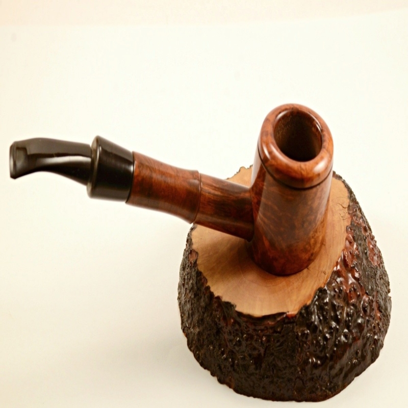 Poker Semi Bent Hygrocool 9mm Filter Greek Briar Smoking Pipe Alexander