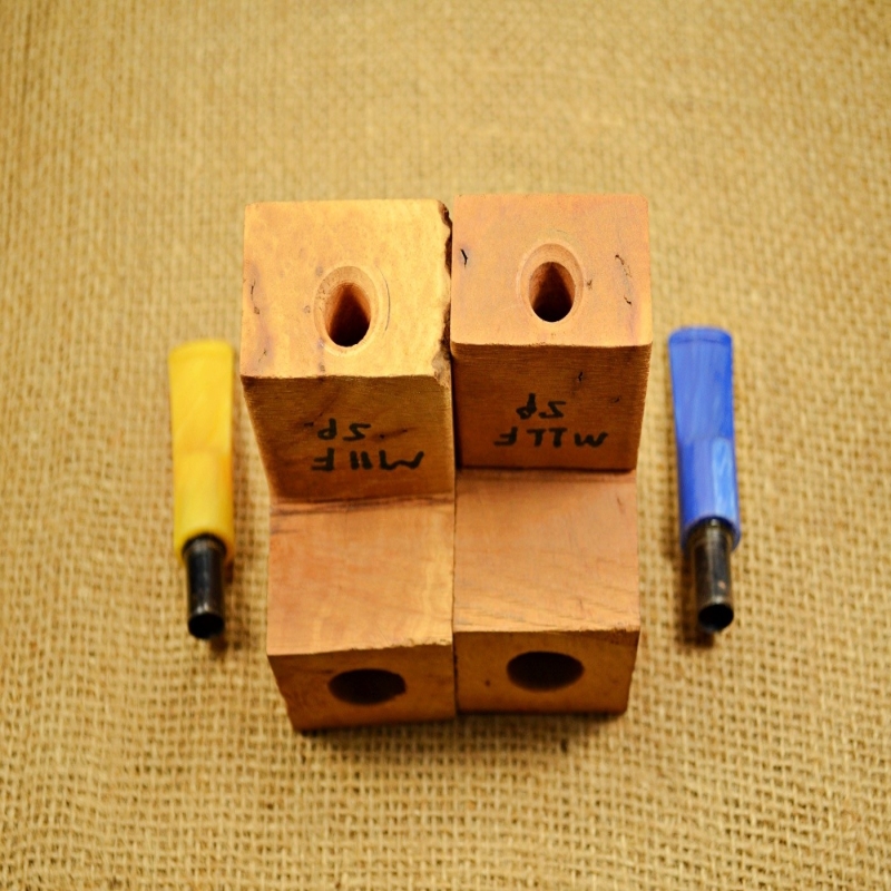 Hobby Blocks Pipe Kits DIY Predrilled Greek Briar 9mm Filter M11