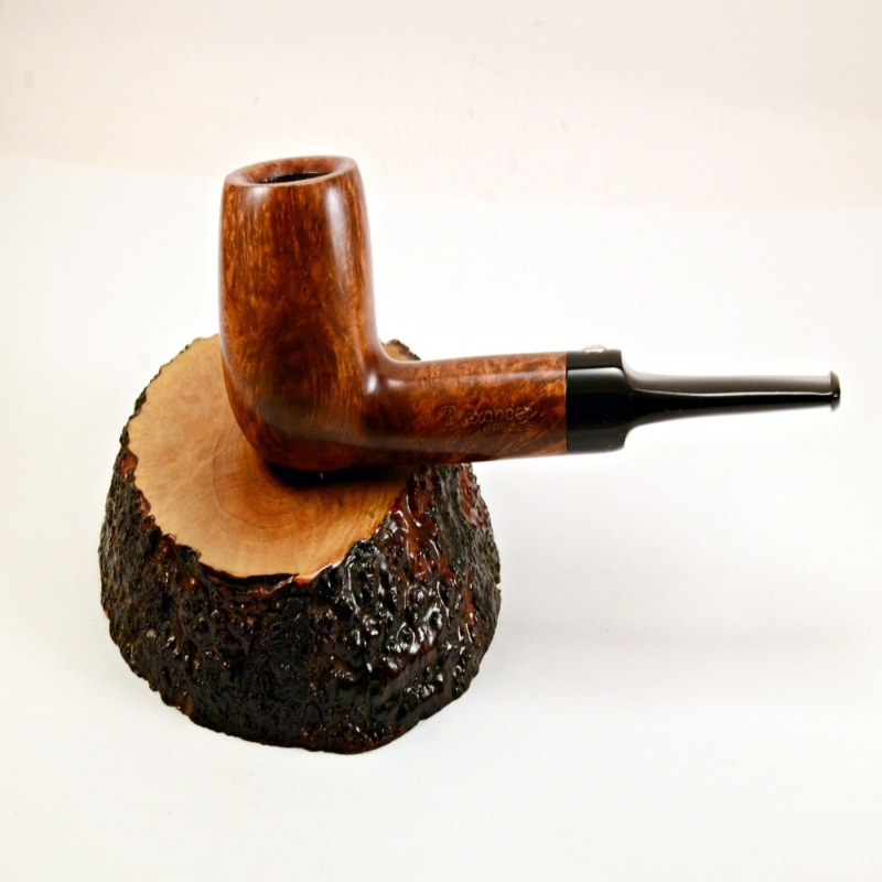 Billiard Straight Smoking Pipe Greek Briar No Filter Alexander Model 118C