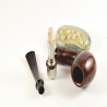 Hygrocool Smoking Pipe Greek Briar 9mm Filter Model 927C