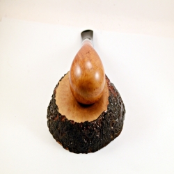 Egg  9mm Filter Semi Bent Smoking Pipe Greek Briar Alexander Model 97B