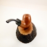 Apple Semi Bent 9mm Filter Smoking Pipe Greek Briar Alexander