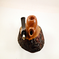 Apple Semi Bent 9mm Filter Smoking Pipe Greek Briar Alexander