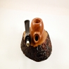 Apple Semi Bent 9mm Filter Smoking Pipe Greek Briar Alexander