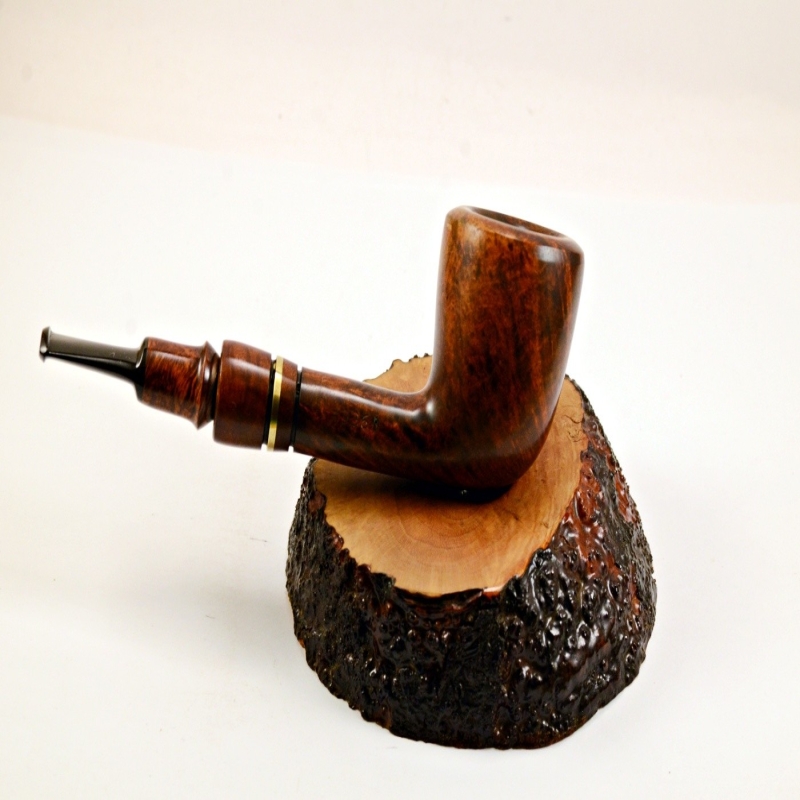 Hygrocool Poker Smoking Pipe Greek Briar 9mm Filter Model 936C