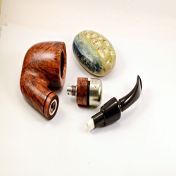 Hygrocool Smoking Pipe Greek Briar 9mm Filter Model 621D