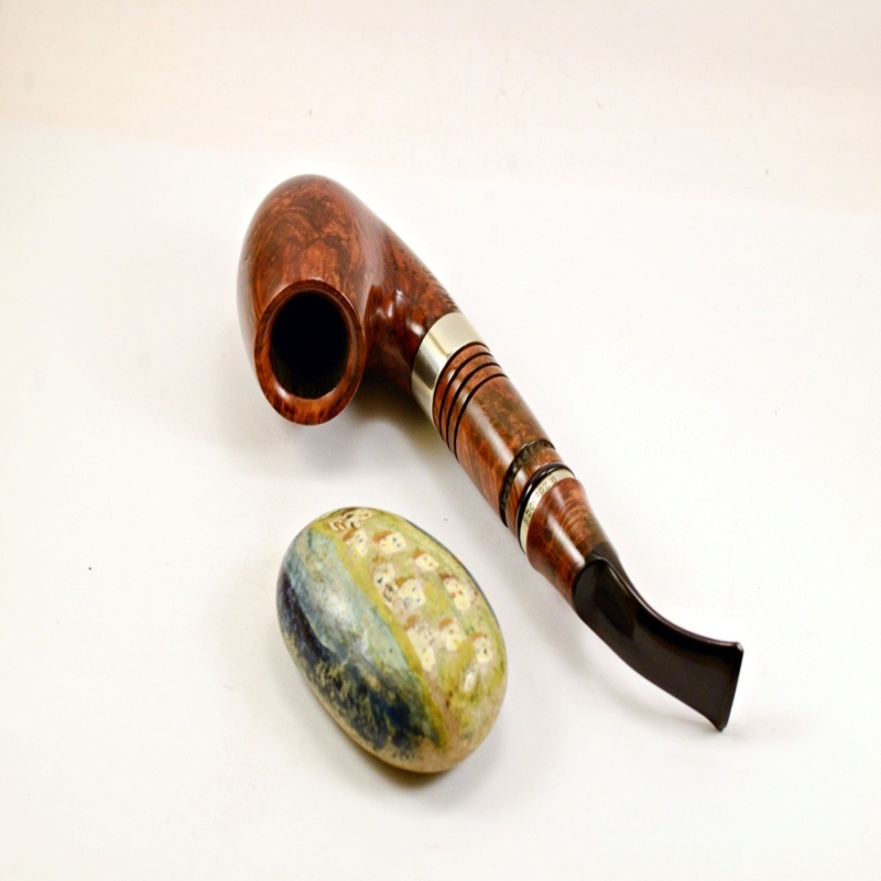 Hygrocool Smoking Pipe Greek Briar 9mm Filter Model 92B