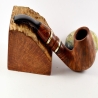 Hygrocool Bent Billiard Smoking Pipe Greek Briar 9mm Filter Model 906B