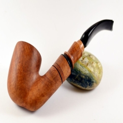 Hygrocool Bent Billiard Smoking Pipe Greek Briar 9mm Filter Model 902C