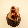 Apple Semi Bent 9mm Filter Smoking Pipe Greek Briar Alexander