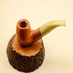 Apple Semi Bent 9mm Filter Smoking Pipe Greek Briar Alexander