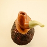 Apple Semi Bent 9mm Filter Smoking Pipe Greek Briar Alexander