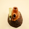 Apple Semi Bent 9mm Filter Smoking Pipe Greek Briar Alexander