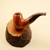 Apple Semi Bent 9mm Filter Smoking Pipe Greek Briar Alexander