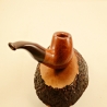 Apple Semi Bent 9mm Filter Smoking Pipe Greek Briar Alexander
