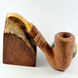 Hygrocool Smoking Pipe Greek Briar 9mm Filter Model 933A