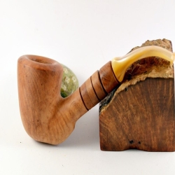 Hygrocool Smoking Pipe Greek Briar 9mm Filter Model 933A
