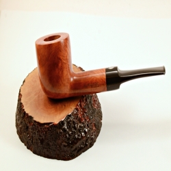 Pot Straight Smoking Pipe Greek Briar No Filter Alexander Model 87A