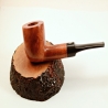 Pot Straight Smoking Pipe Greek Briar No Filter Alexander Model 87A