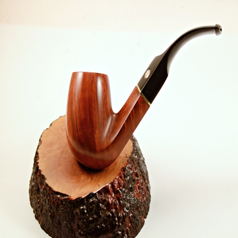 Bent Classic Greek Briar Smoking Pipe NoFilter Alexander Model 104A