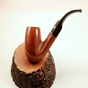 Bent Classic Greek Briar Smoking Pipe NoFilter Alexander Model 104A