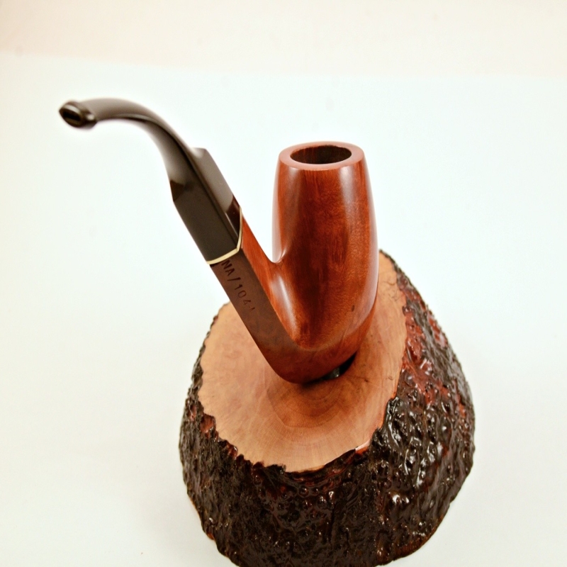 Bent Classic Greek Briar Smoking Pipe NoFilter Alexander Model 104A