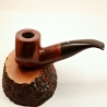 Squat Semi Bent Smoking Pipe Greek Briar No Filter Alexander