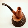 Bent Volcano Smoking Pipe Greek Briar No Filter Alexander Model 113B