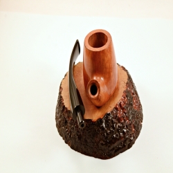 Bent Volcano Smoking Pipe Greek Briar No Filter Alexander Model 113B