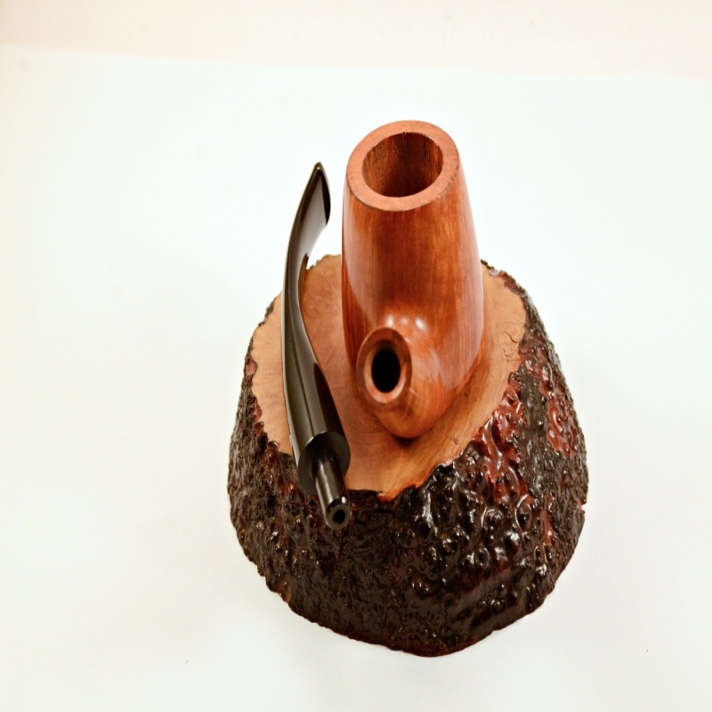 Bent Volcano Smoking Pipe Greek Briar No Filter Alexander Model 113B