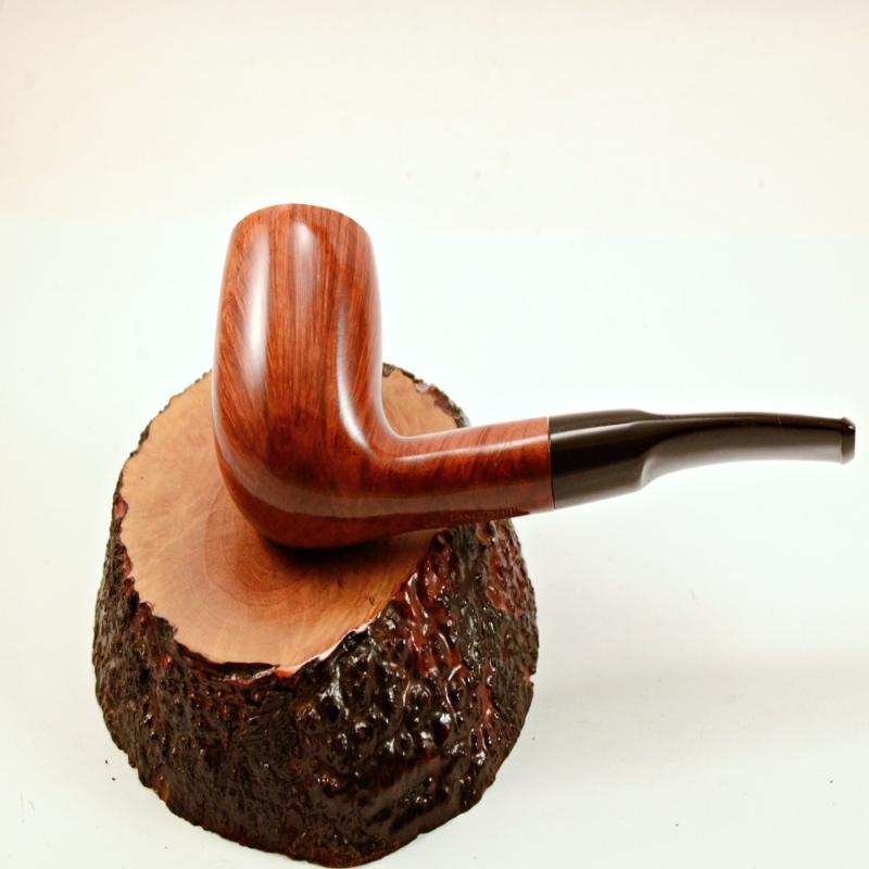 Semi Bent Smoking Pipe Greek Briar No Filter Alexander