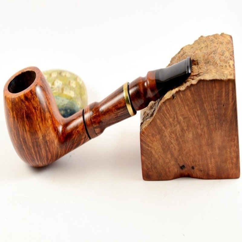 Hygrocool Smoking Pipe Greek Briar 9mm Filter Billiard Model 613C