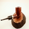 Pot Straight Smoking Pipe Greek Briar No Filter Alexander Model 71C