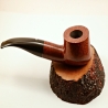 Squat Semi Bent Smoking Pipe Greek Briar No Filter Alexander