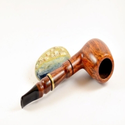 Hygrocool Smoking Pipe Greek Briar 9mm Filter Billiard Model 613C