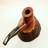 Squat Semi Bent Smoking Pipe Greek Briar No Filter Alexander
